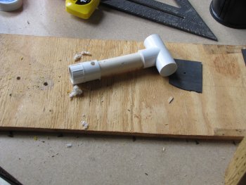 Finished holes in the T-handle